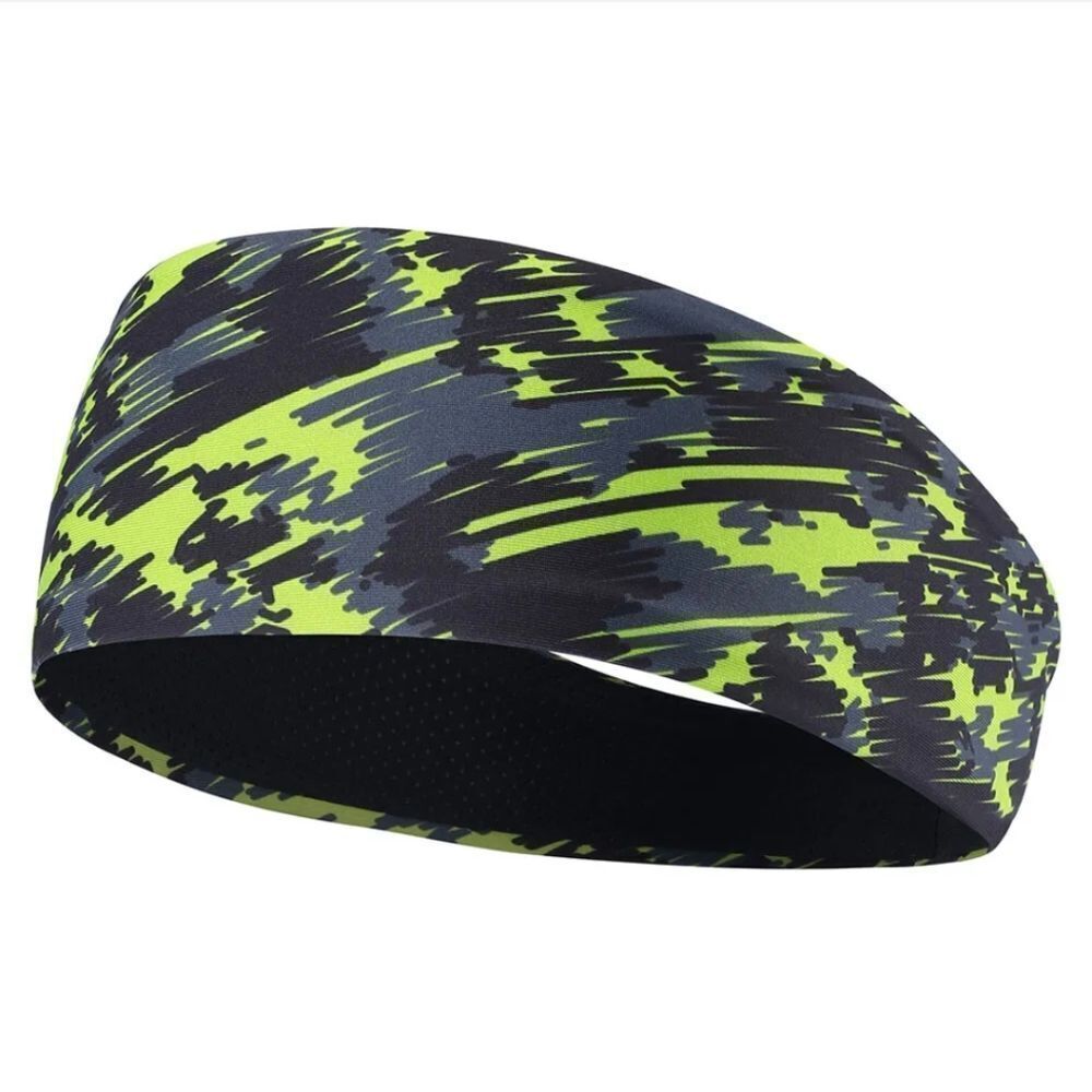 Camo Headband Stretch Sports Yoga Gym Hair Band Wrap Sweatband for Women Men US